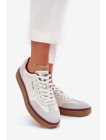 Dámské Kožené Tenisky Daniel Lopez Just Dare SS2D4008 Bílo-Šedé Dámské Kožené Tenisky Daniel Lopez Just Dare SS2D4008 Bílo-Šedé