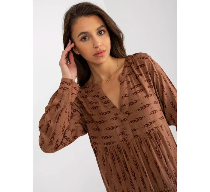 Šaty D73771M30361A4 hnědé