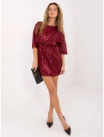 Sukienka MI SK model 21757351 bordowy - FPrice