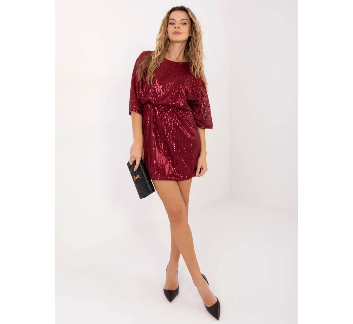 Sukienka MI SK model 21757351 bordowy - FPrice