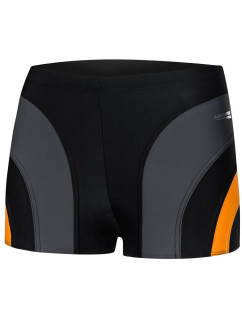 AQUA SPEED Plavecké šortky Sasha Black/Grey/Orange Pattern 310