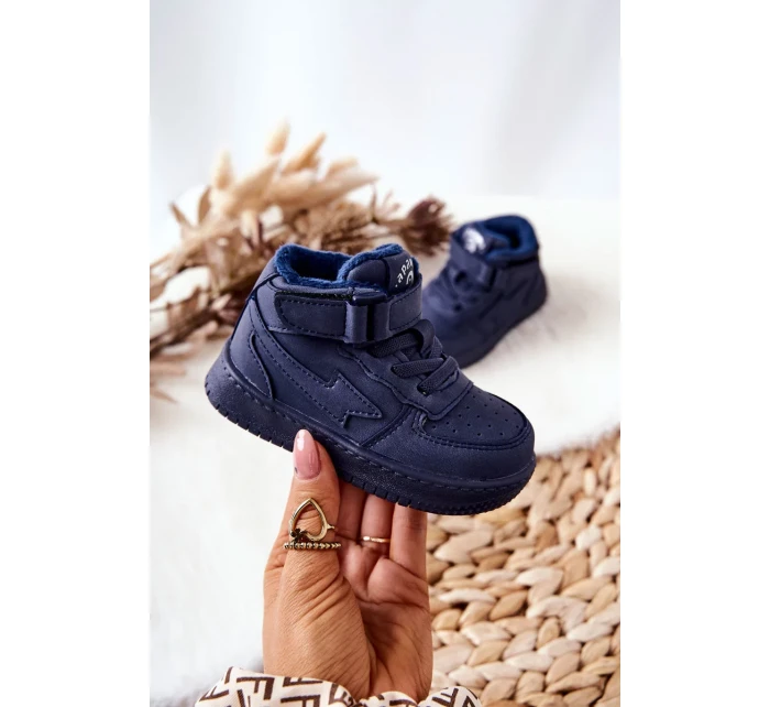 Dětské Zateplane Vysoké Boty Tmavě Modrá Clafi Dětské Zateplane Vysoké Boty Tmavě Modrá Clafi