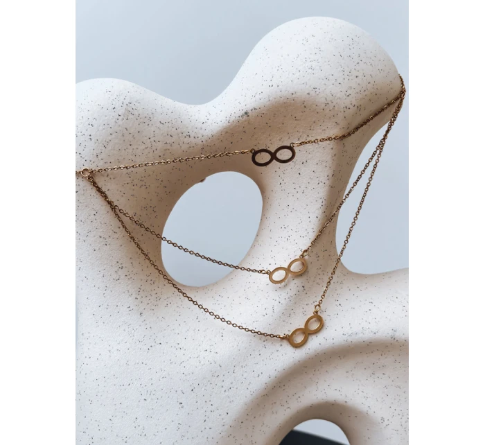 INFINITY zlatý náhrdelník FashionStreet IY0099
