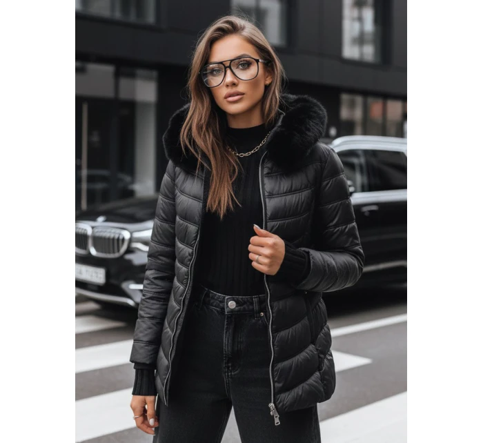 Dámská prošívaná zimní bunda LUNA černá FashionStreet TY3972