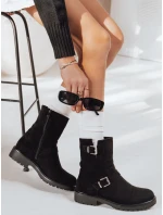 Dámské černé boty FashionStreet ZY1218 Dámské černé boty FashionStreet ZY1218