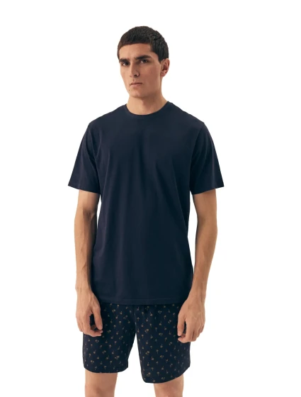 Pánské pyžamo 42601 Shore dark blue - HENDERSON Pánské pyžamo 42601 Shore dark blue - HENDERSON