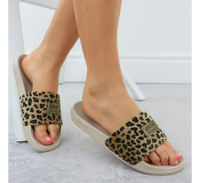 Dámské plážové žabky beige model 21905105