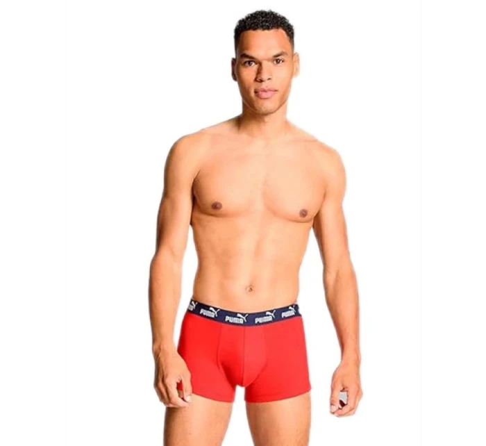 Pánské boxerky Puma 2-Pack červená šedá pohodlná bavlna Pánské boxerky Puma 2-Pack červená šedá pohodlná bavlna