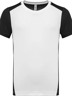 PA Dětské kontrastní sportovní tričko 20. white/black model 22448561 - Kariban ProAct