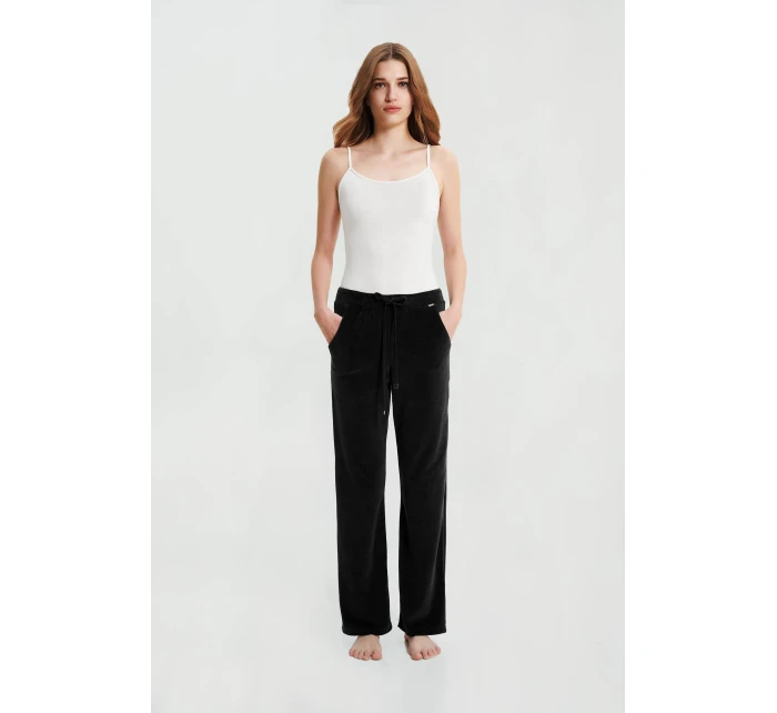 Vamp - Sametové kalhoty s kapsami 21191 - Vamp