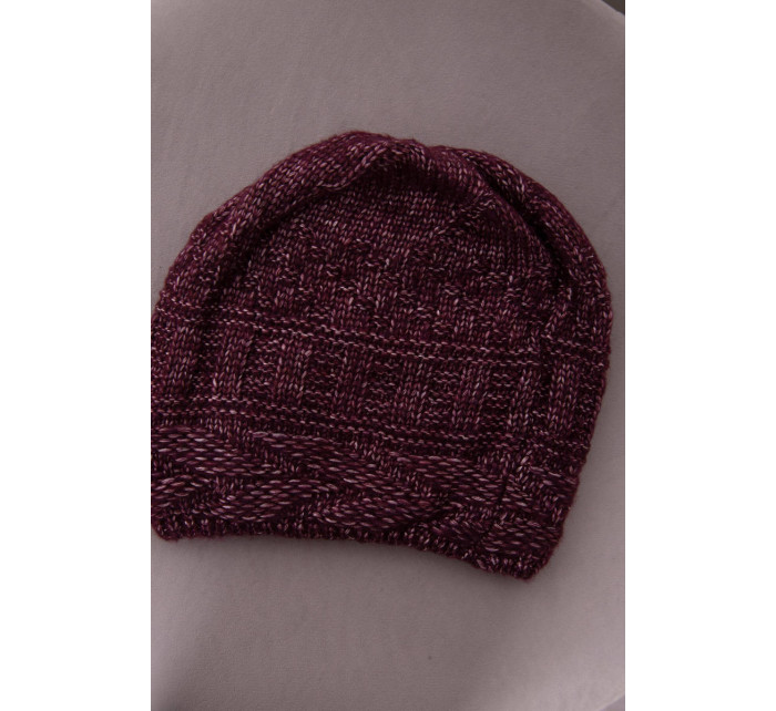 Fleecová čepice  tmavě fialová model 18751451 - K-Fashion