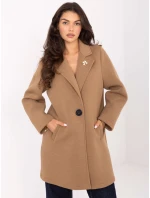 Płaszcz IT PL model 21393030 camelowy - FPrice Płaszcz IT PL model 21393030 camelowy - FPrice