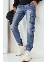 Pánské modré cargo kalhoty model 20648436 - Dstreet