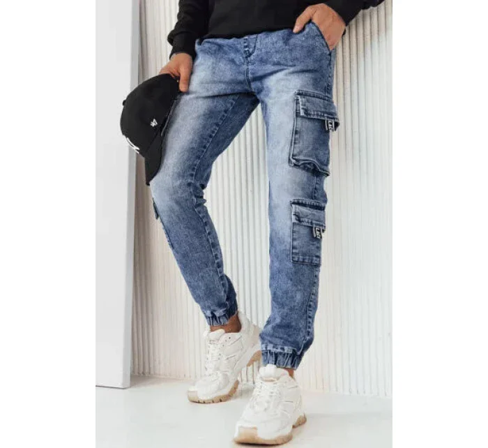Pánské modré cargo kalhoty model 20648436 - Dstreet
