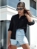 Dámská košile černá Dstreet model 21978357 - FashionStreet Dámská košile černá Dstreet model 21978357 - FashionStreet