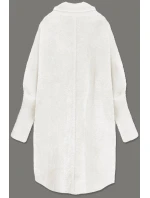 Vlněný přehoz přes oblečení typu "alpaka" v barvě ecru (7108)