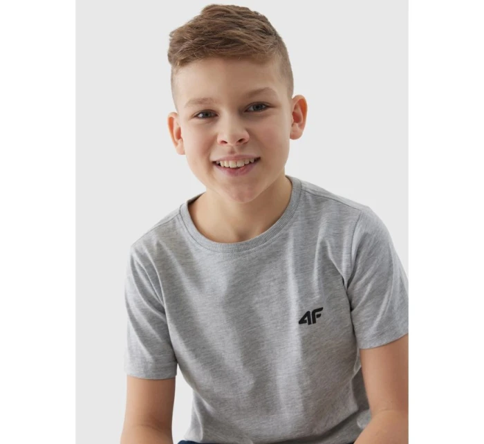 Hladké bavlněné tričko pro model 21431097 Junior - 4F Hladké bavlněné tričko pro model 21431097 Junior - 4F