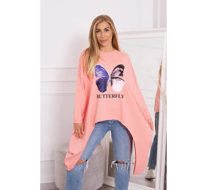 Meruňková halenka s potiskem