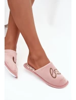 Dámské pantofle LOVE model 21710307 růžové - VINCEZA Dámské pantofle LOVE model 21710307 růžové - VINCEZA