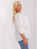 Bluzka LK BZ biało różowy model 18837792 - FPrice Bluzka LK BZ biało różowy model 18837792 - FPrice