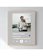 Personalizovaný magický fotoobraz v rámu - 50x70 - hudební přehrávač Personalizovaný magický fotoobraz v rámu - 50x70 - hudební přehrávač