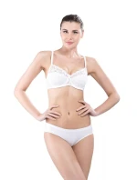 Dámské kalhotky Bonded C6-158 Basic Low Bílá - Hanna Style