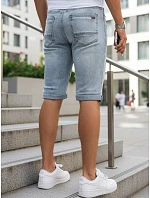 pánské džínové šortky s lemem modré FashionStreet SX2615