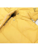 Žlutá dámská prošívaná bunda (W351)
