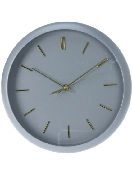 Nástěnné hodiny PP 30x4,5 cm šedé