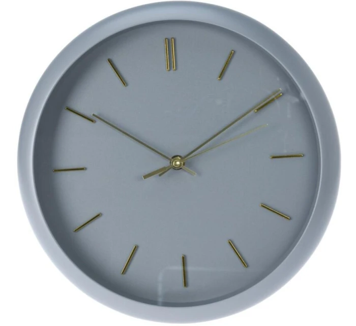 Nástěnné hodiny PP 30x4,5 cm šedé