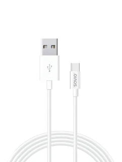 Kabel SAVIO CL-125 (USB typ C - USB 2.0 typ A ; 1m; bílá barva)