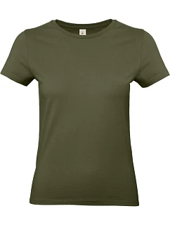B&C #E190 /women Dámské tričko z těžké bavlny 01.004T urban khaki