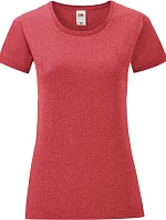Fruit of the Loom Lady-Fit Iconic 150 T Dámské tričko 16.1432 heather red