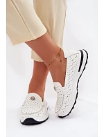 Dámské prodyšné mokasíny z přírodní kůže Kemela