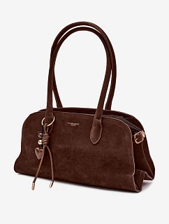 Kabelka s přívěskem a sponami Eko semiš model 22111666 - Flora&Co