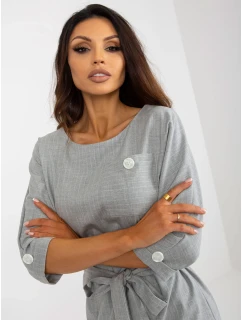 Dámské šaty LK SK model 17821317 šedé - FPrice