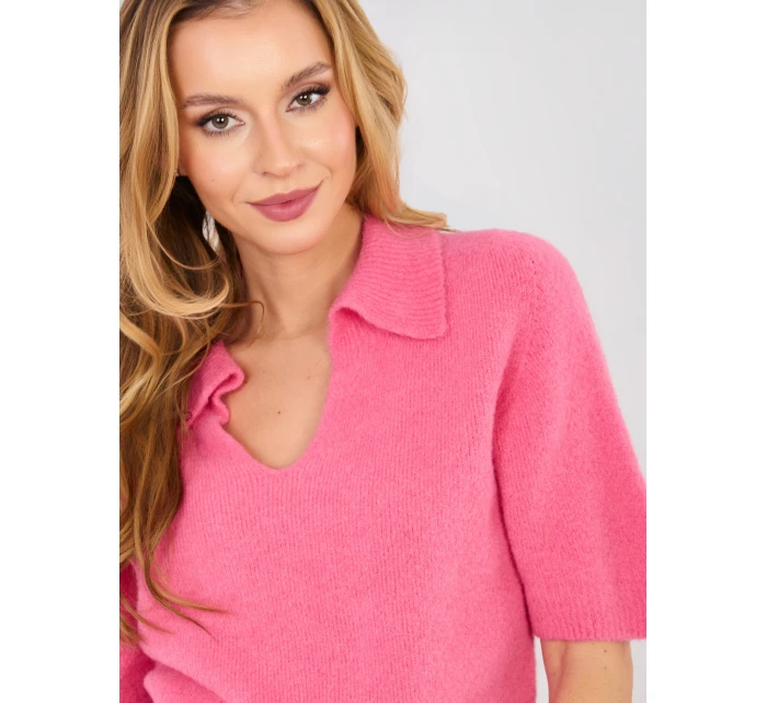 Sweter MI SW model 21937095 ciemny różowy - FPrice