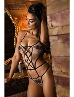 Sexy body V-8870 černo-tělové - Axami Sexy body V-8870 černo-tělové - Axami