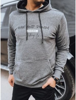 Pánská mikina s potiskem v antracitové barvě Dstreet model 21976114 - FashionStreet