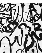Pánská bílá mikina s graffiti (8B1151-1) Pánská bílá mikina s graffiti (8B1151-1)