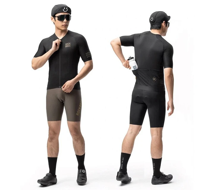 Cyklistický dres Diamond s krátkým rukávem velikost  černý model 22114117 - Rockbros