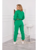 Zateplený set s krátkou mikinou zelený Zateplený set s krátkou mikinou zelený