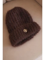 Dámská souprava čepice a šály zimní s ozdobným černá model 21495025 - K-Fashion