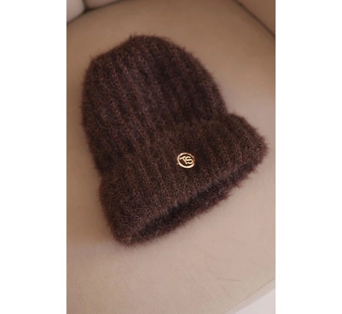 Dámská souprava čepice a šály zimní s ozdobným černá model 21495025 - K-Fashion