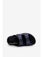 Lehké Pánské Sandály S Sponami Big Star NN174593 Modré Lehké Pánské Sandály S Sponami Big Star NN174593 Modré