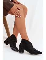 Dámské kotníkové boty na klínku s Černé model 21919517 - Boto