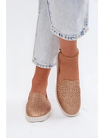 Dámské perforované nazouvací polobotky Salty