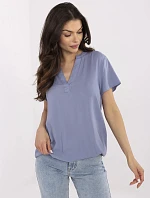 Halenka D73761M11173A šedá modrá