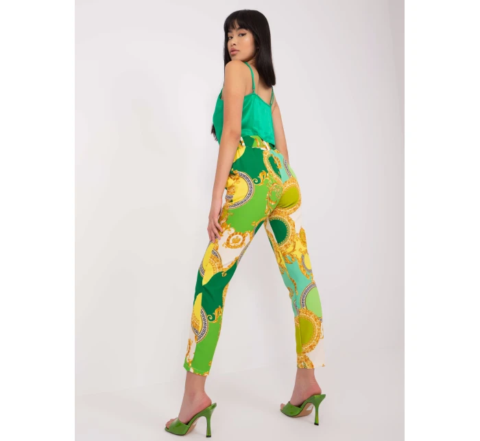 Kalhoty DHJ SP 12787D.11 světle zelená