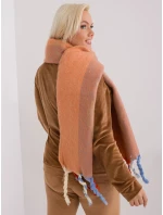 Dámský šál AT SZ model 22007724 Oranžová s modrou mix - FPrice Dámský šál AT SZ model 22007724 Oranžová s modrou mix - FPrice